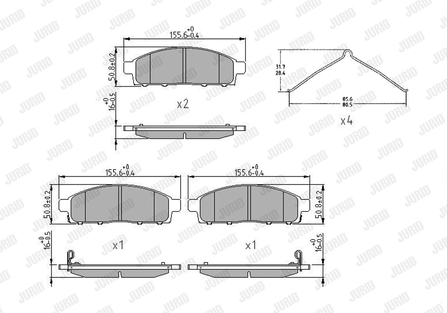Brake Pad Set, disc brake-1