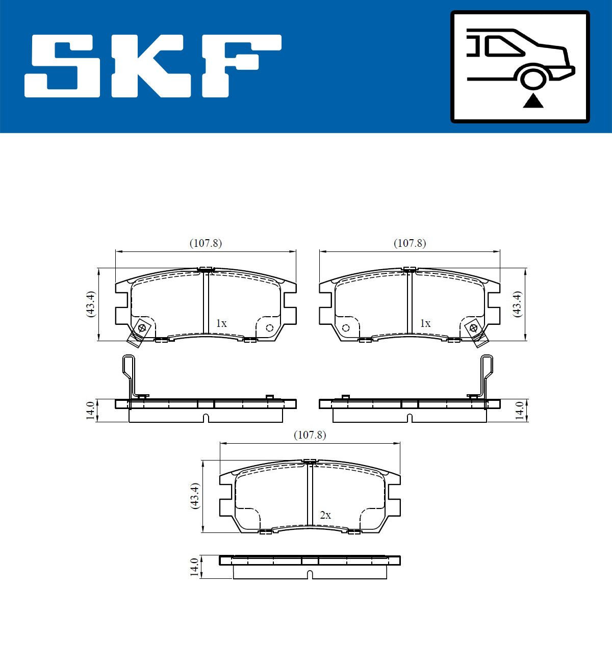 Brake Pad Set, disc brake-1