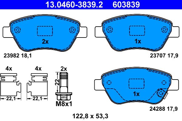 Brake Pad Set, disc brake
