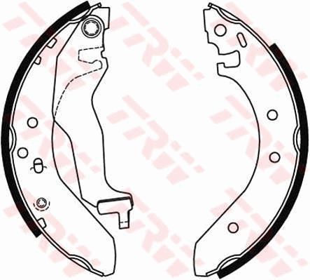 TRW GS6246 Brake shoe set
