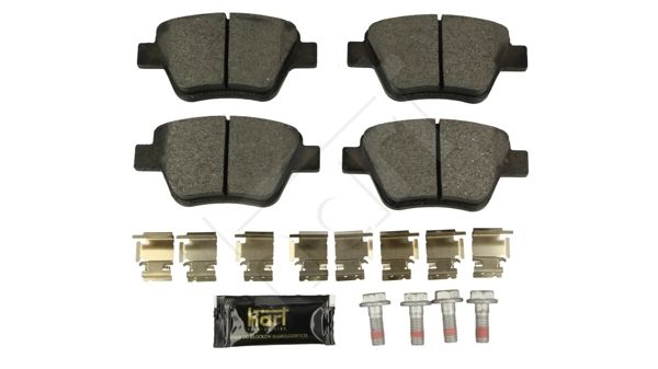 HART 249 007 Stabdžių trinkelių rinkinys, diskinis stabdys