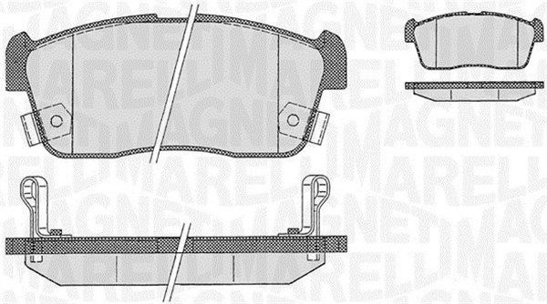 MAGNETI MARELLI 363916060471 Brake pad set, disc brake