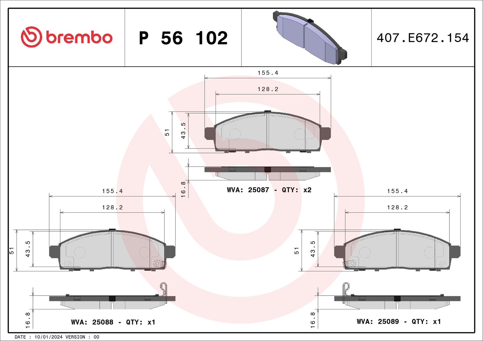 Brake Pad Set, disc brake-1