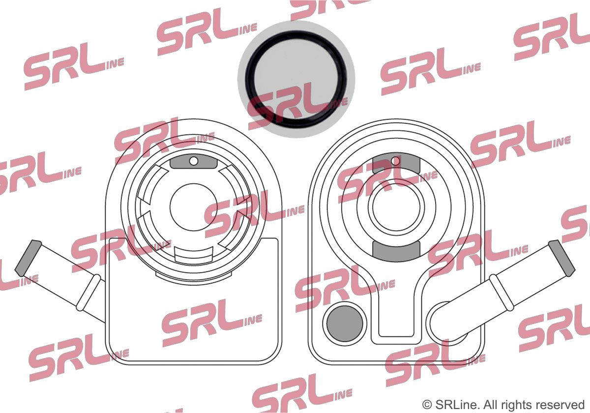 SRLINE 3202L8-3 Oil cooler, engine oil