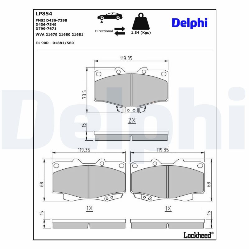 Brake Pad Set, disc brake-2