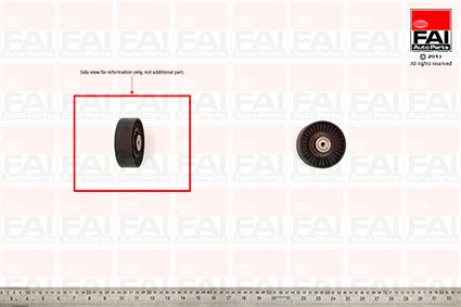 FAI AUTOPARTS T1027 Tensioner pulley, v-ribbed belt