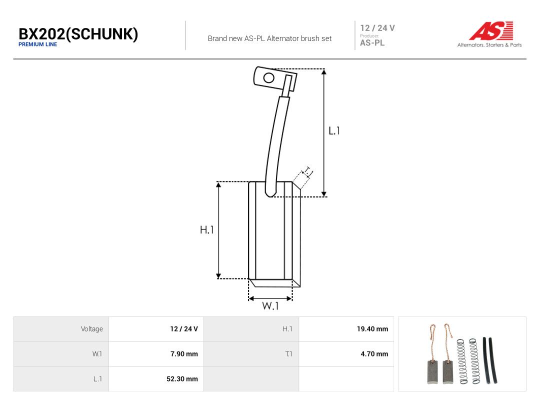 Carbon Brush, alternator-1