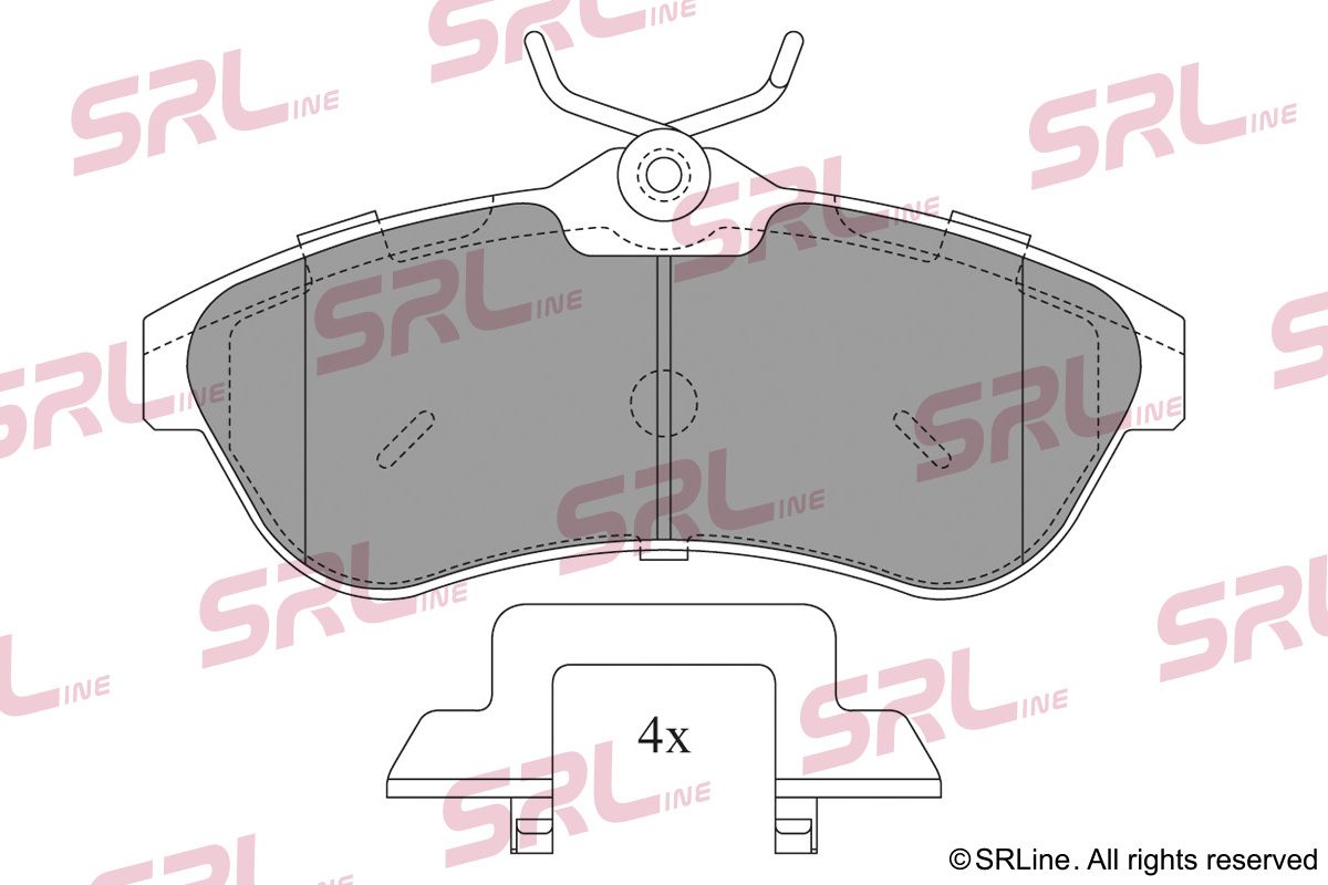 SRLINE S70-0284 Brake pad set, disc brake