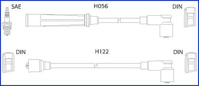 HÜCO 134474 Ignition cable kit