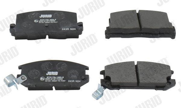 JURID 572175J Stabdžių trinkelių rinkinys, diskinis stabdys