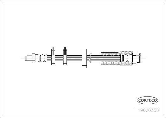 CORTECO 19026350 Brake hose