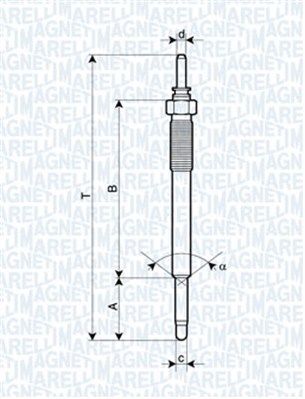 MAGNETI MARELLI 062900074304 Glow plug