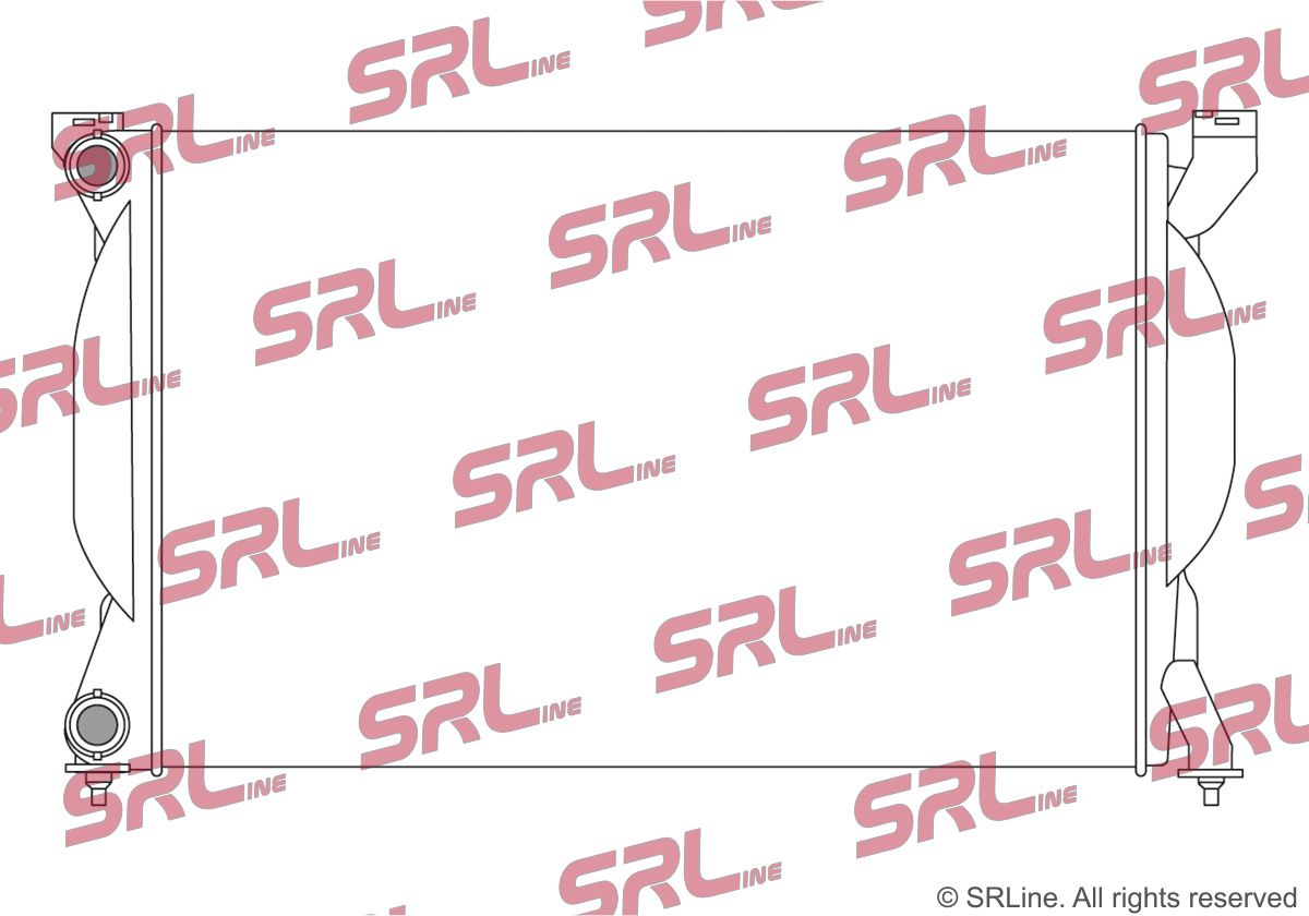 SRLINE 133408-1 Radiator, engine cooling