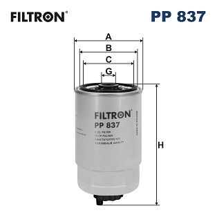 FILTRON PP 837 Kuro filtras
