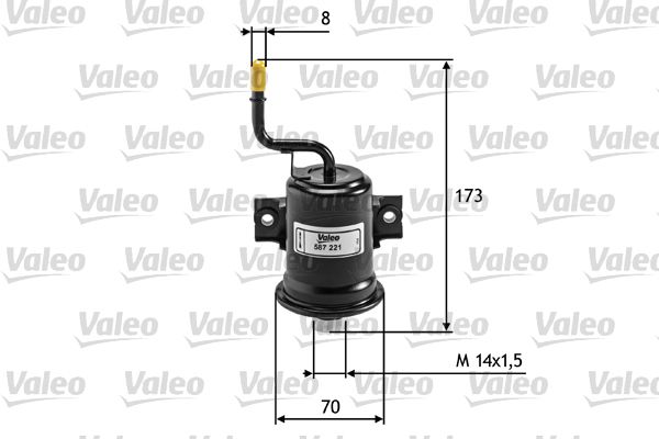 VALEO 587221 Fuel filter