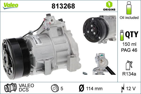 VALEO 813268 Compressor, air conditioning