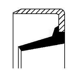 CORTECO 01026544B Shaft seal, automatic transmission