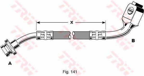 TRW PHD287 Brake hose