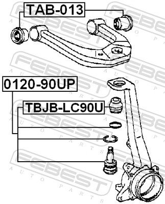 Mounting, control/trailing arm-1