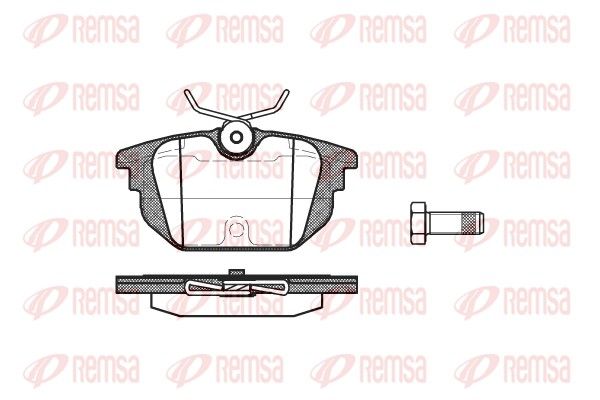 REMSA 0692.00 Brake pad set, disc brake