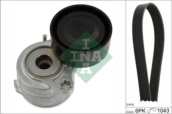 SCHAEFFLER INA 529 0419 10 V-ribbed belt set