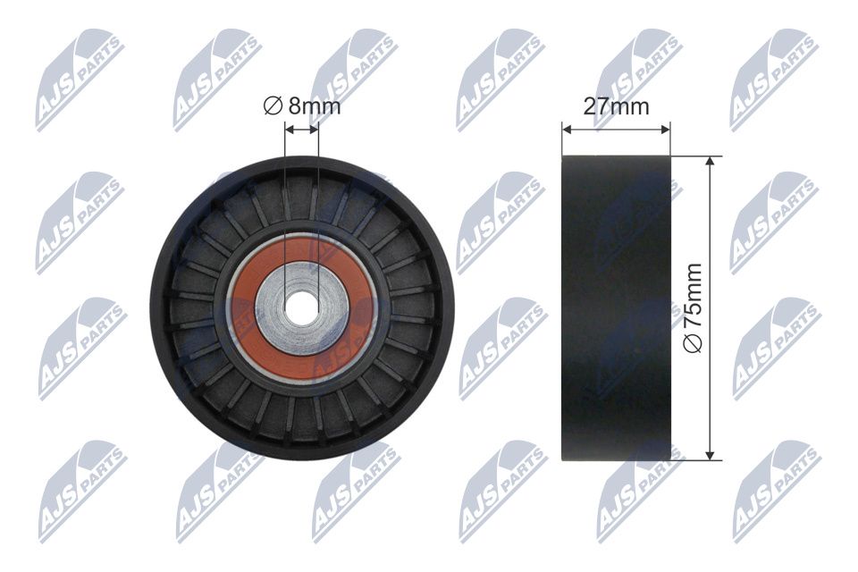 NTY RNK-AU-032 Tensioner pulley, v-belt