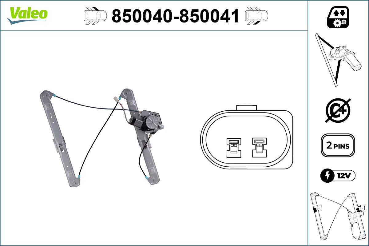 VALEO 850041 Window regulator