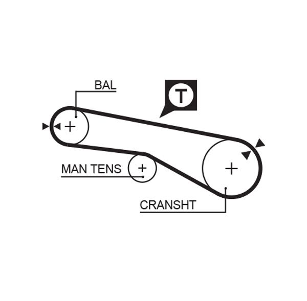 GATES 5257XS Timing belt