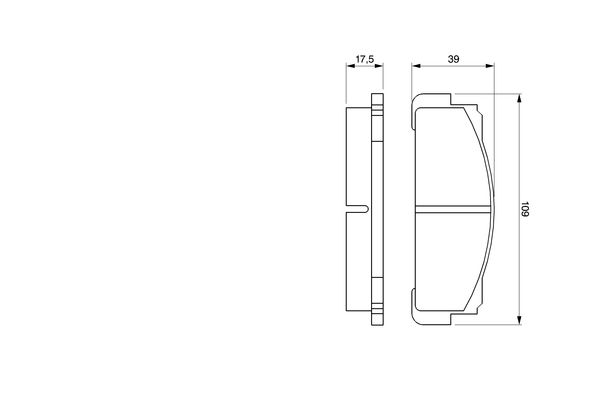 stabdžių trinkelių rinkinys, diskinis stabdys-4