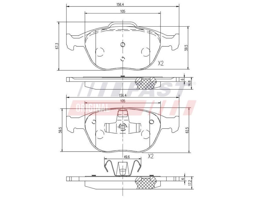 Brake Pad Set, disc brake-1