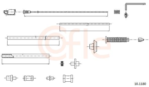 COFLE 10.1180 Accelerator cable