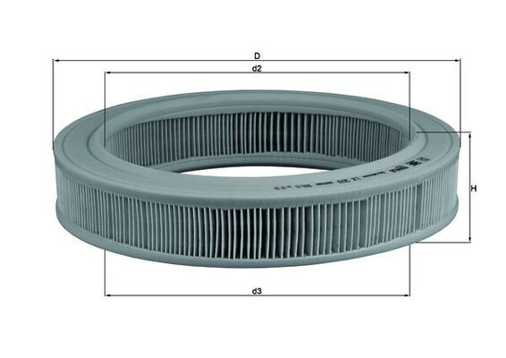 KNECHT LX 203 Air filter