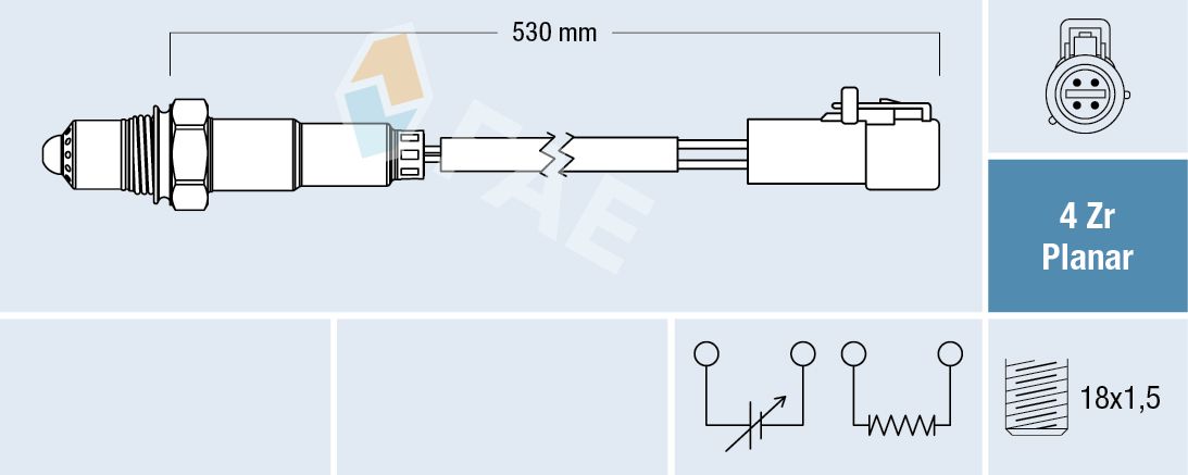 FAE 77256 Oxygen sensor