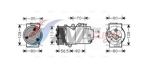 AVA CLEVER CHOICE FDAK497 Compressor, air conditioning