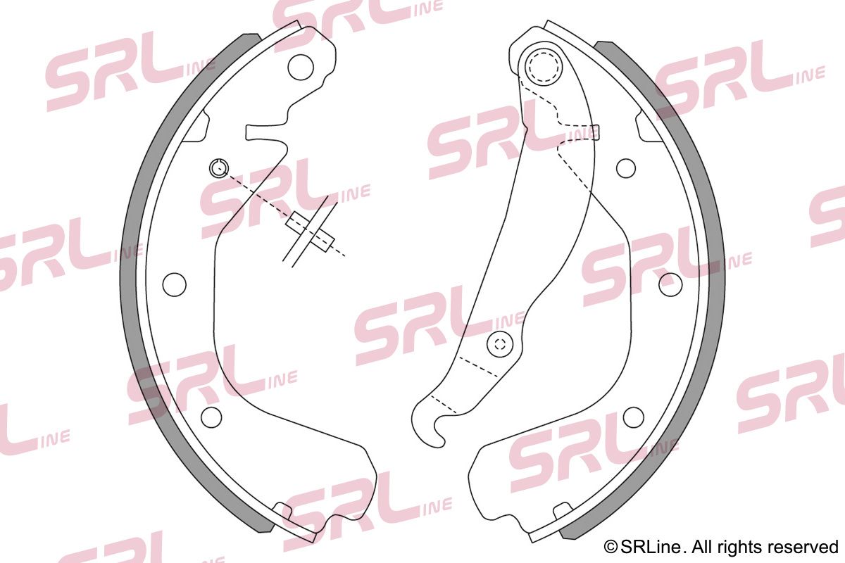 SRLINE S72-1037 Brake shoe set