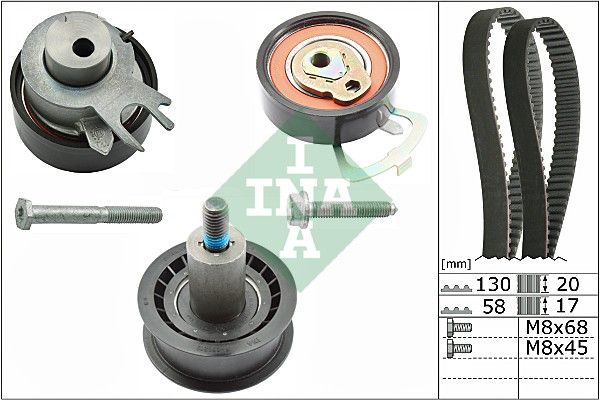 SCHAEFFLER INA 530 0538 10 Timing belt kit