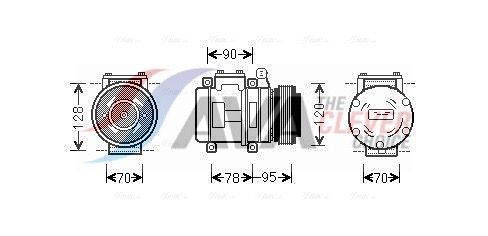 AVA CLEVER CHOICE AUAK028 Compressor, air conditioning