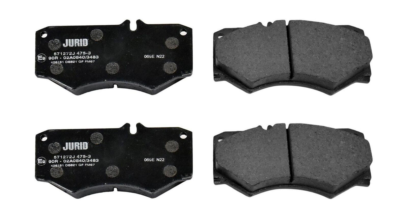 JURID 571272J Brake pad set, disc brake
