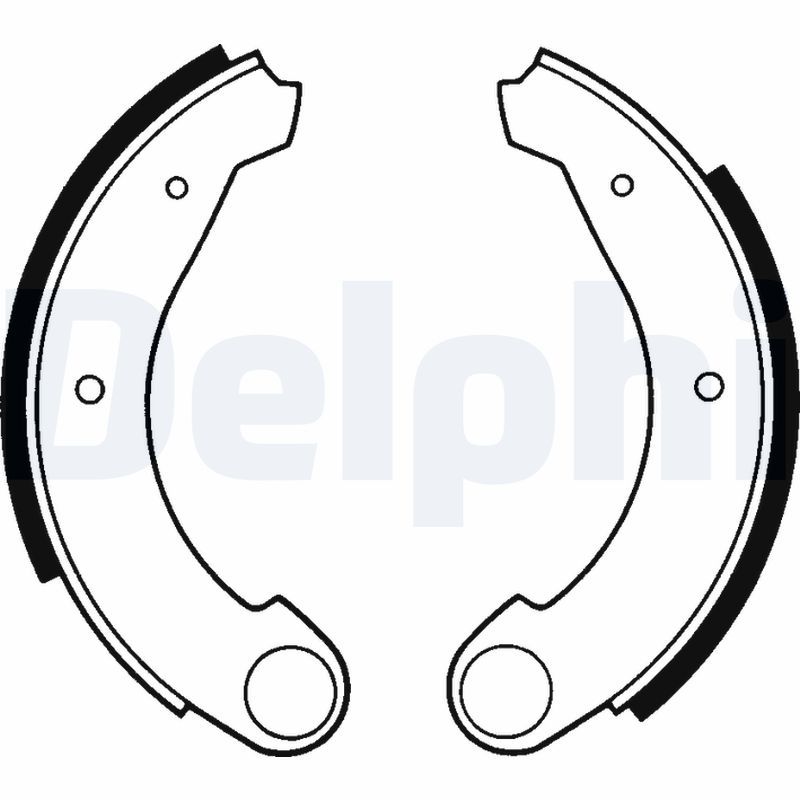 DELPHI LS1159 Brake shoe set