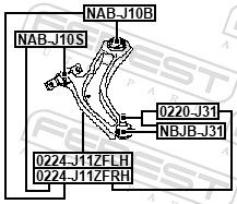Control/Trailing Arm, wheel suspension-1