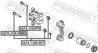 Guide Bolt, brake caliper-1