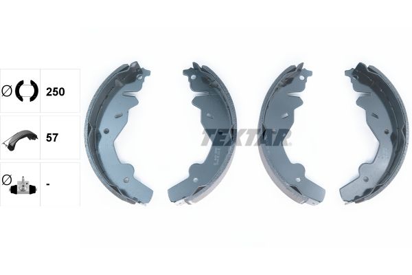 TEXTAR 91055900 Brake shoe set