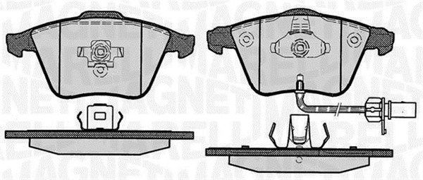 MAGNETI MARELLI 363916060609 Brake pad set, disc brake