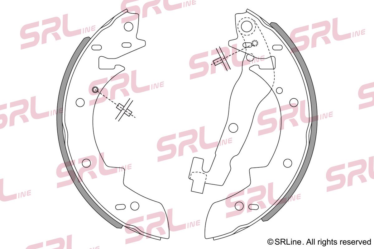 SRLINE S72-1072 Brake shoe set
