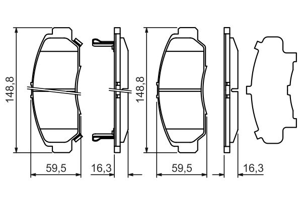 stabdžių trinkelių rinkinys, diskinis stabdys-4