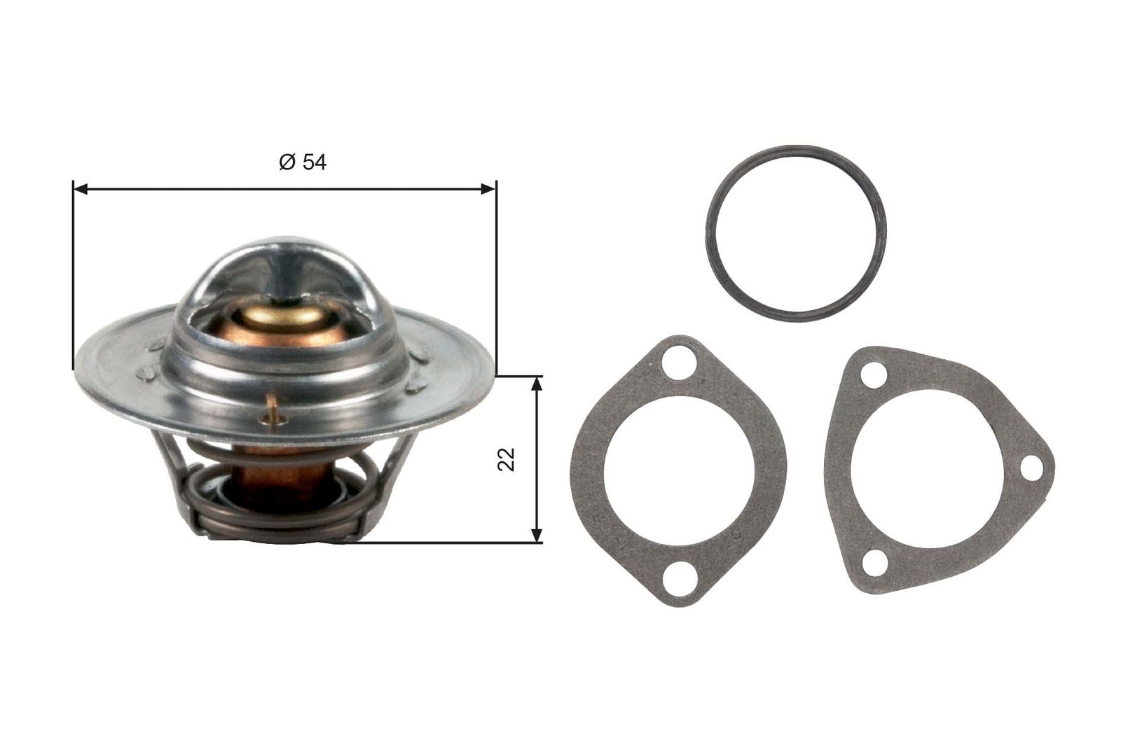 GATES TH12792G1 Thermostat, coolant
