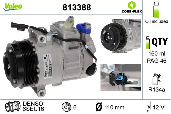 VALEO 813388 Compressor, air conditioning