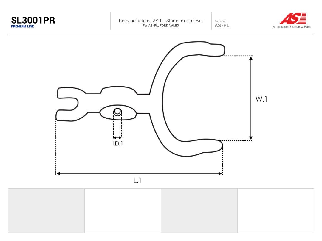AS-PL SL3001PR Starter lever, carburettor