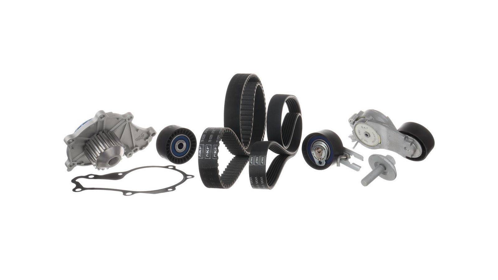 SKF VKMC 13004 Water pump + timing/v-ribbed belt set