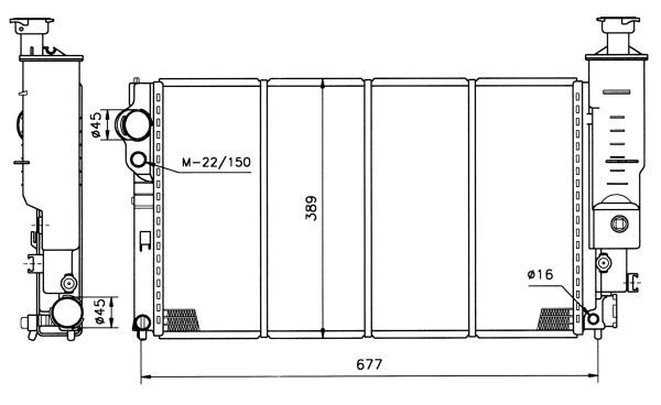 Radiator, engine cooling-4